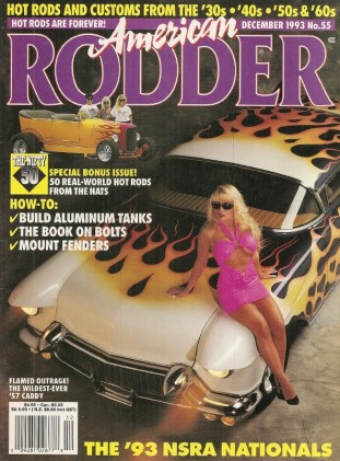 AMERICAN RODDER 1993 DEC - BUILDING ALUMINUM TANKS, FORD FENDER MOUNTS MADE